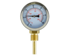 2 1/2" Thermometer 0-120°C 1/2" BSP Bottom Conn. Probe 50mm