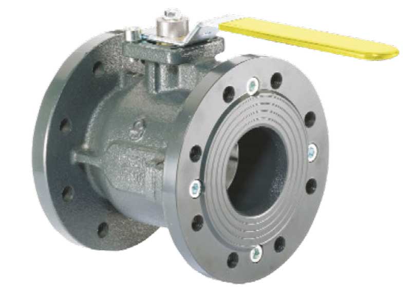 6" Flanged Gas Cast Iron Ball Valve Flanged PN16