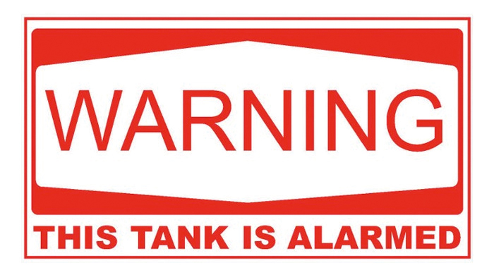 Anti-theft Tank Warning Labels (5 pack)
