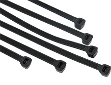 Cable Tie Wraps - Black Nylon 4.8 x200mm Long