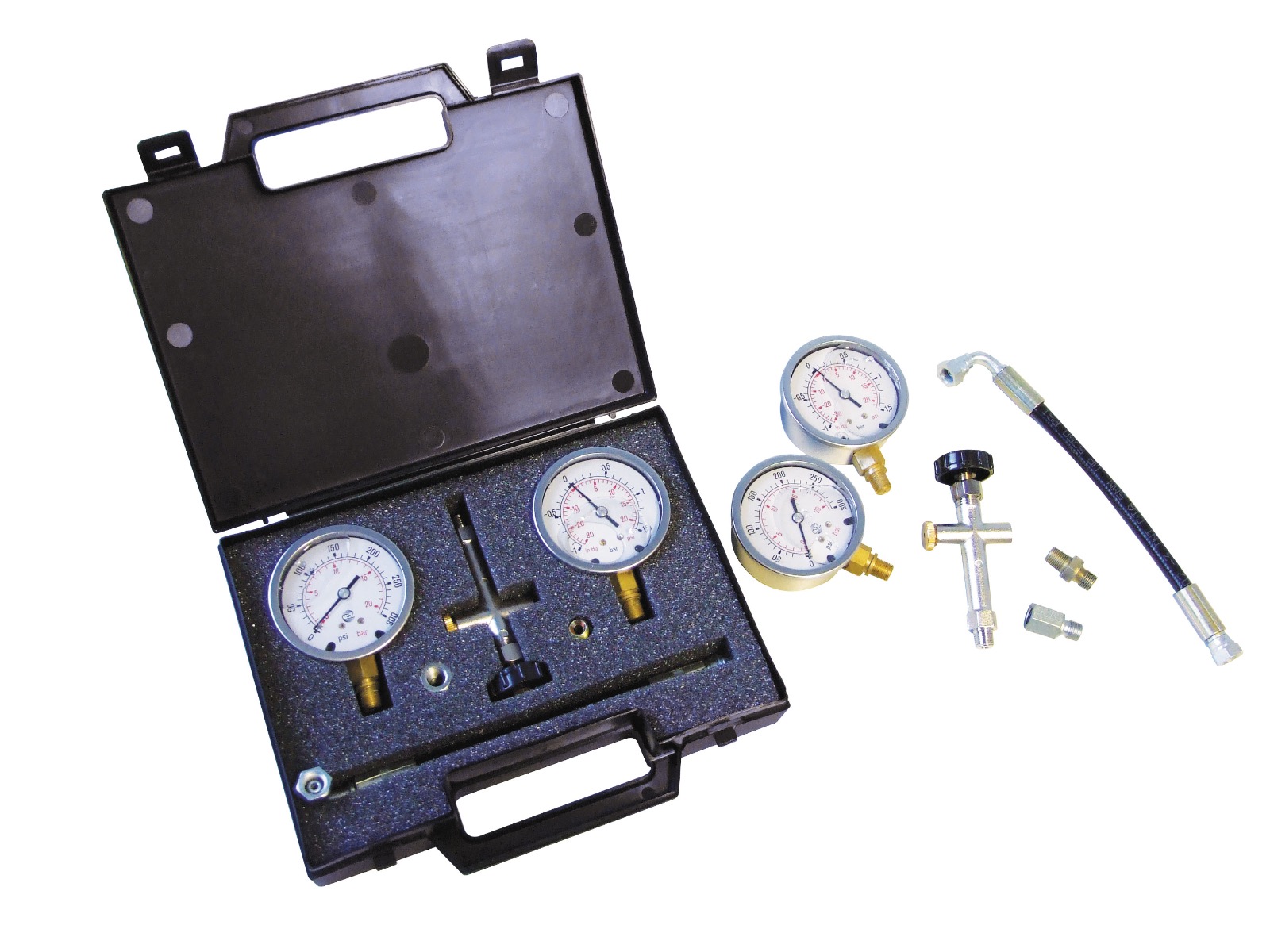 Oil Pressure & Vacuum Test Kit 0-300psi