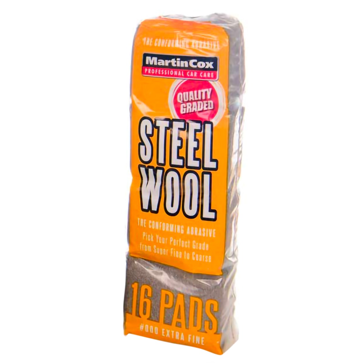 Steel Wool #0000 Super Fine Grade Pack of 16 Pads