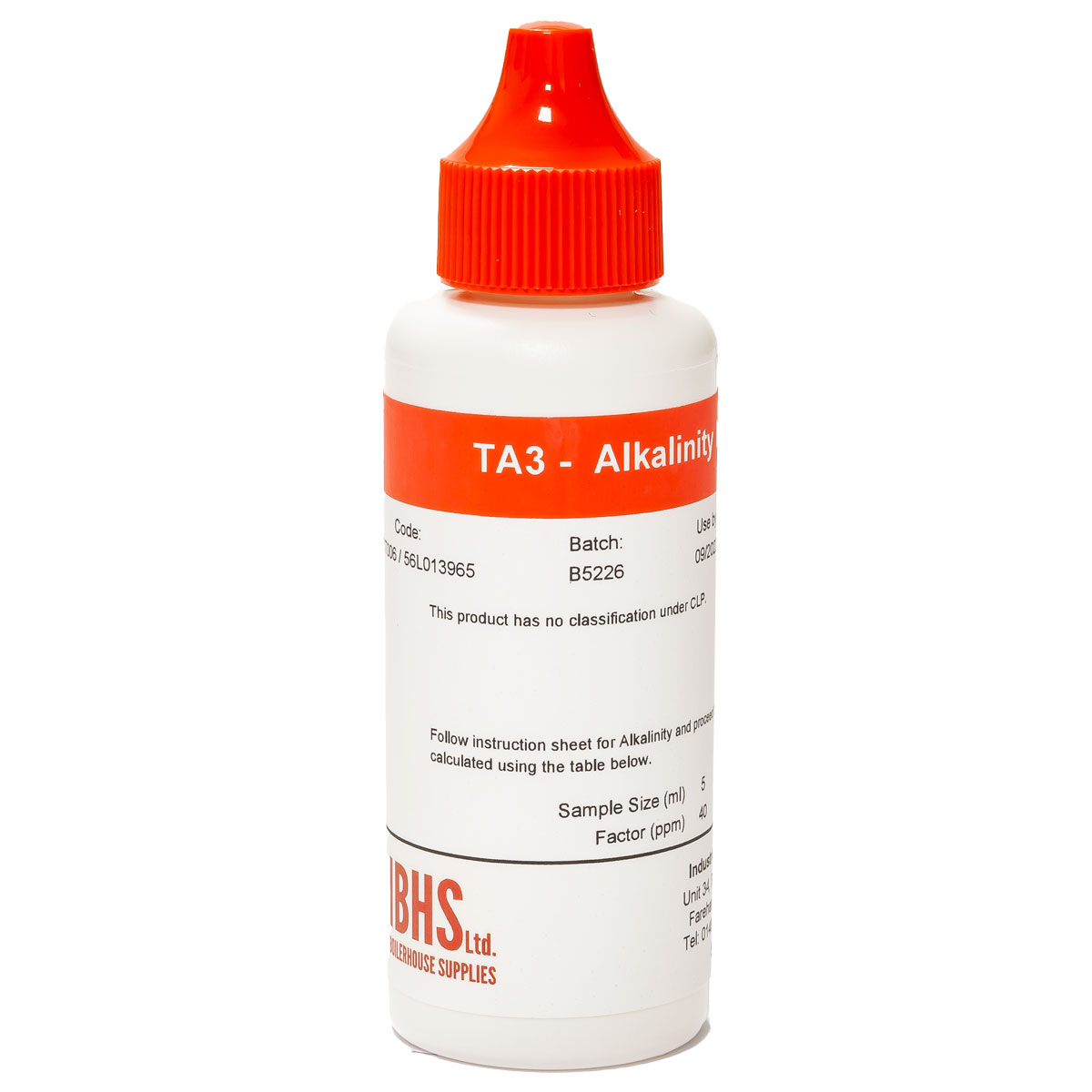 TA3 Low Range Alkalinity Titrant 65ml