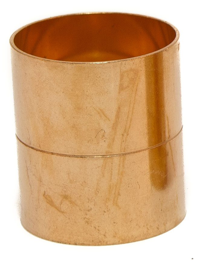 Plain Copper Straight Coupling  for Tundish 54mm