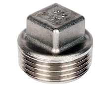 1" BSP S/Steel Square Head Plug 150 psig