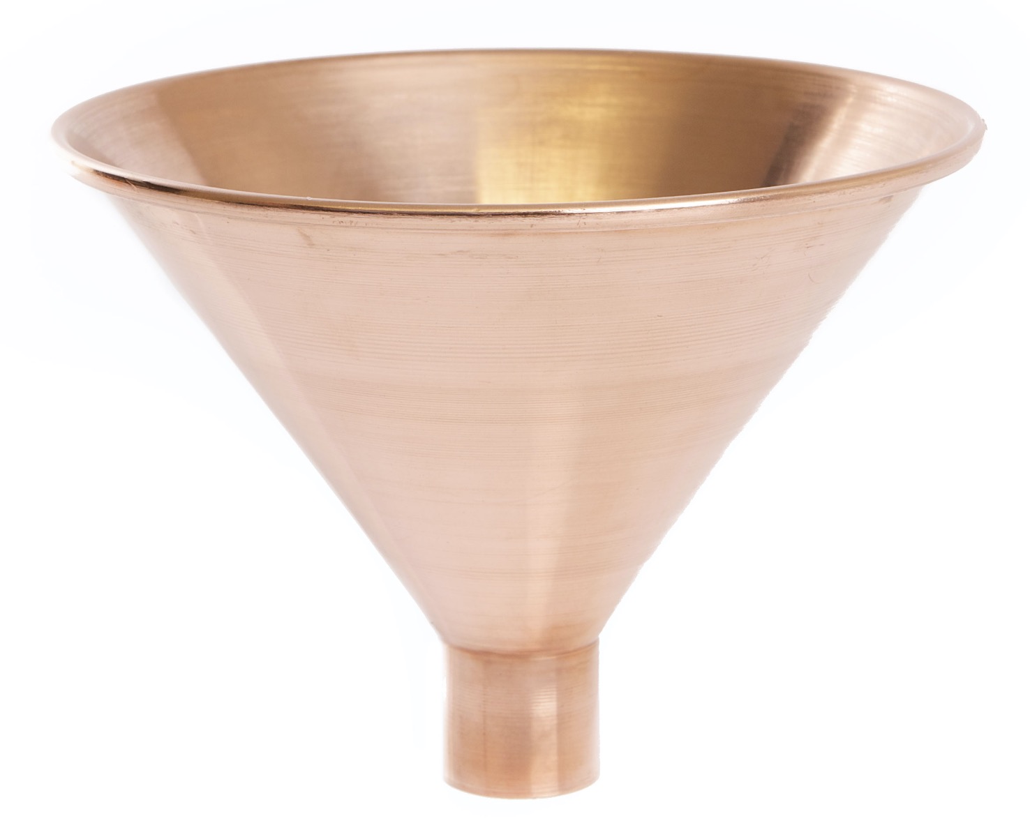 Round Copper Tundish with 54mm Dia.Plain Tail