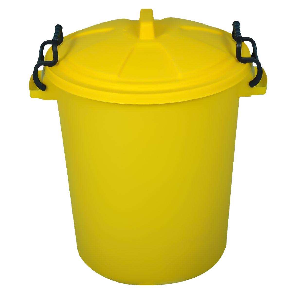 Empty Plastic Drum and Lid (Yellow) - 60 Litre