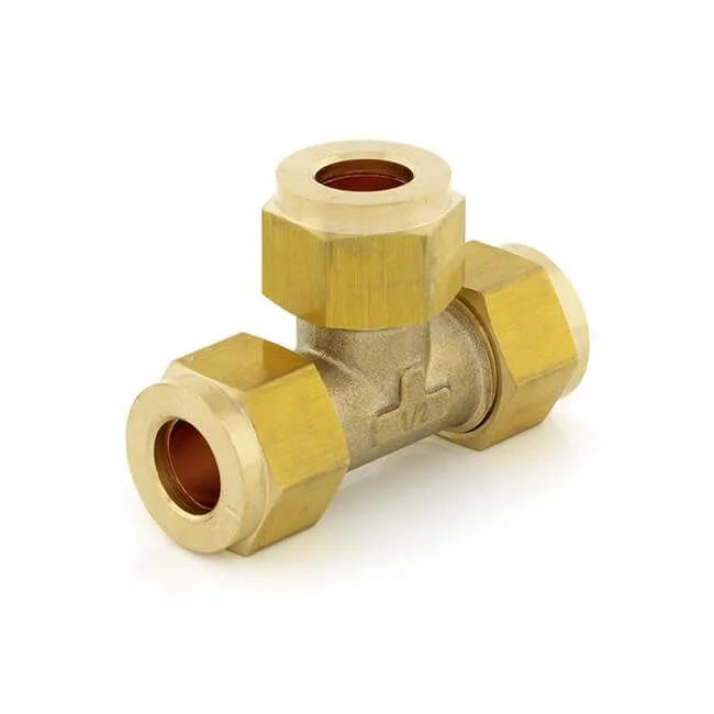 Compression Equal Tee - 1/4" to BS 2051-2
