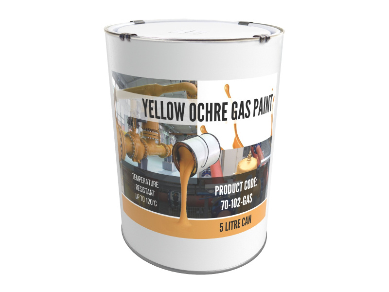 Pipe Identifcation Paint Yellow Ochre (Gas Pipe) 5ltrs