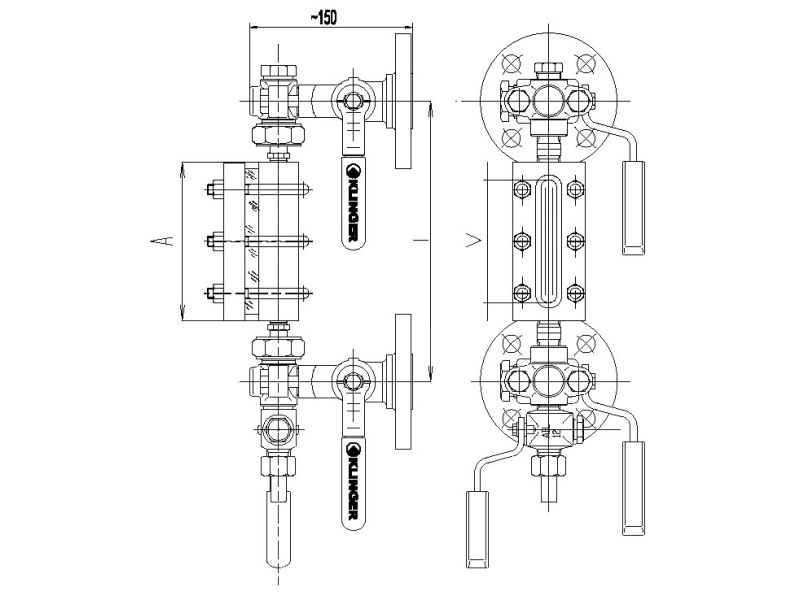 Klinger Reflex Level Gauge Section To Suit 14