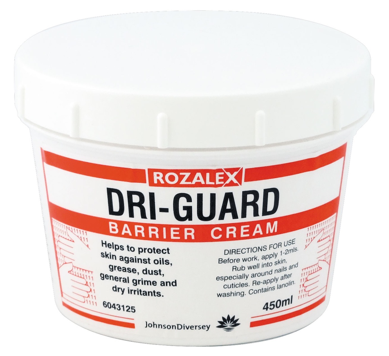 Barrier Cream Dri-Guard 450ml Tub