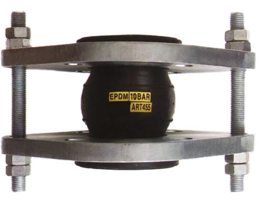 80mm PN10 Tied Flanged Flexible Connector EPDM