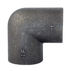 1/2" BSPT MxF Steel Elbow