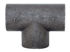 1/2" BSPT Steel Tee