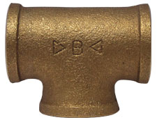 1/2" BSPT Bronze Tee