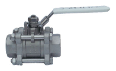 3/4" BSPT S/Steel 3PC Ball Valve F/F Ends