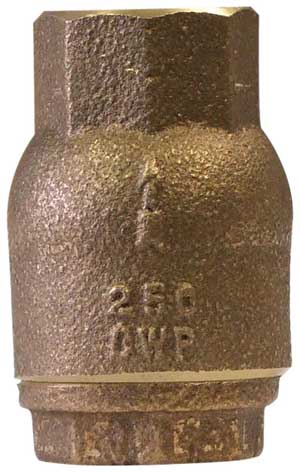 3/8" BSPT Bronze Spring Check Valve