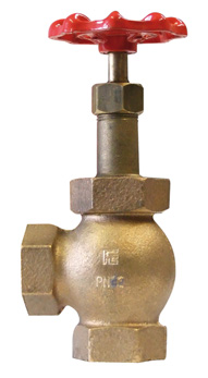 1" BSPP GL32L Bronze Angled Globe Valve
