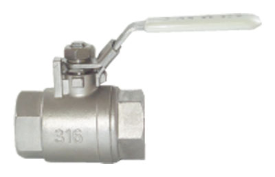 3/8" BSPT S/Steel 2PC Ball Valve F/F Ends