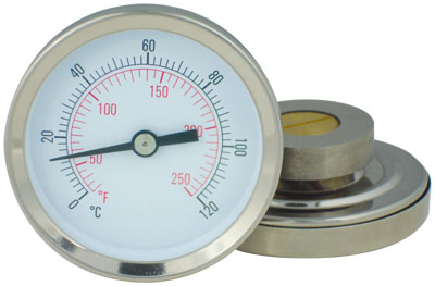 2 1/2" Dial Thermometer 0-160°C - Magnetic Connection