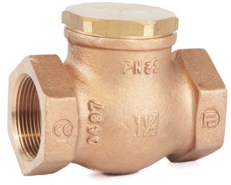 1 1/2" BSPP CH32 Straight Bronze Lift Check Valve PN32