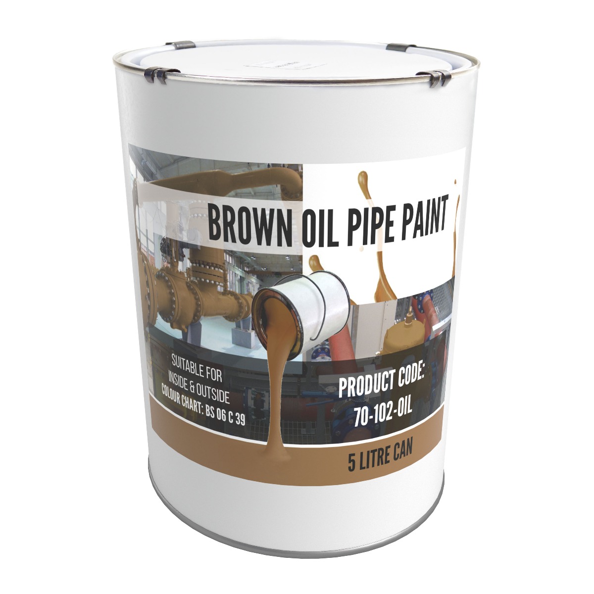 Pipe Identifcation Paint Brown 5ltrs