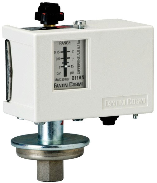 Hydrostat Pressure Switch 0.15 - 1 Bar (Fixed Differential)