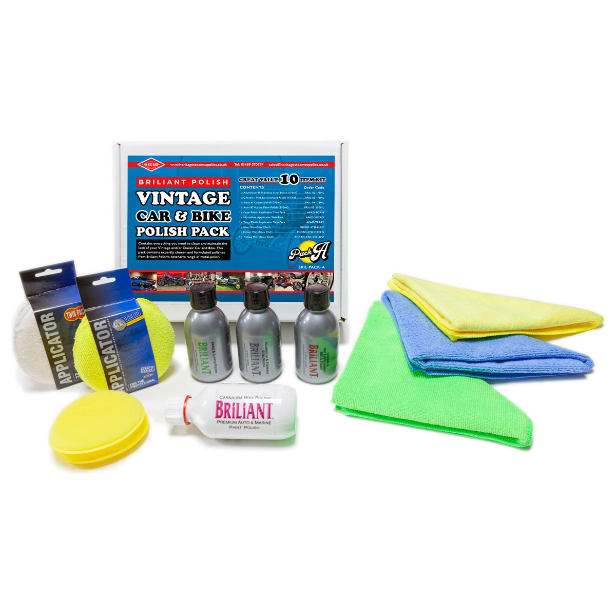 Vintage & Classic Car and Bike BRILIANT Polish Pack