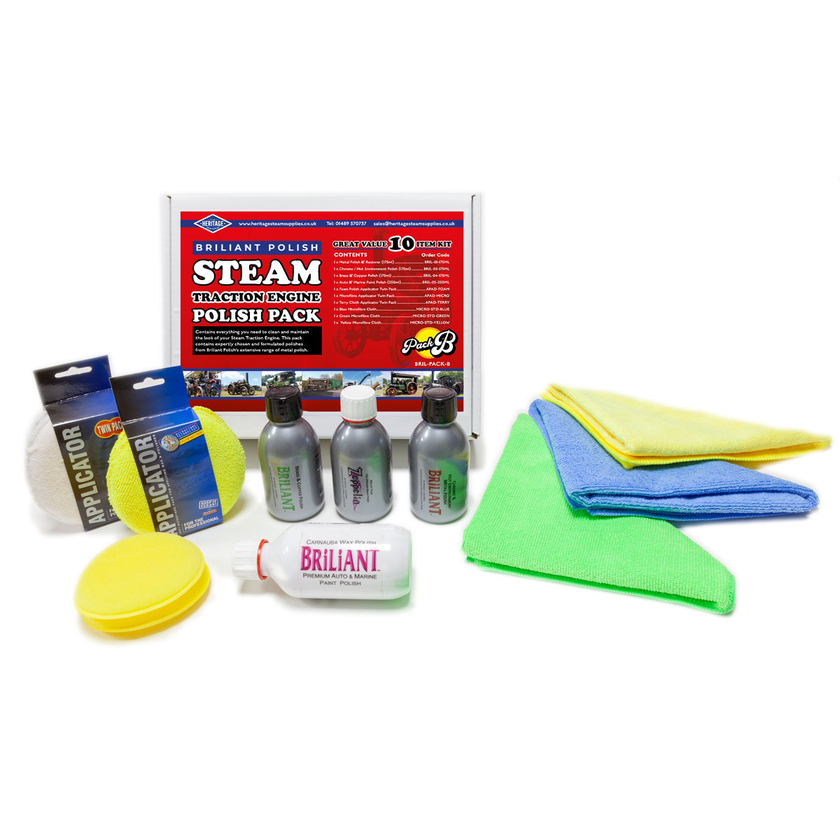 Steam Traction Engine BRILIANT Polish Pack