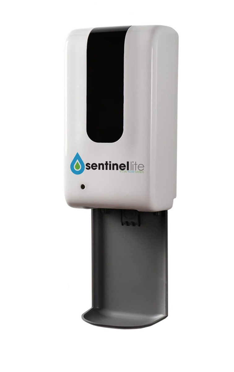 Wall Mounted  Zero Contact Hand Sanitiser Station C/W 1ltr