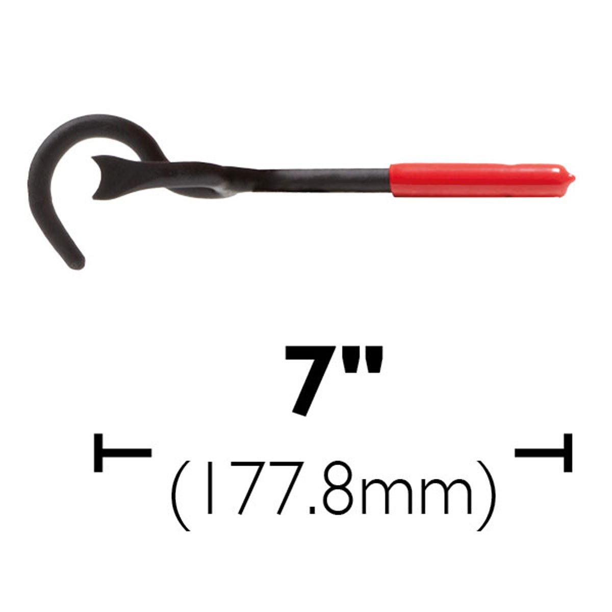 7" Red Grip Forged Steel Valve Wheel Key
