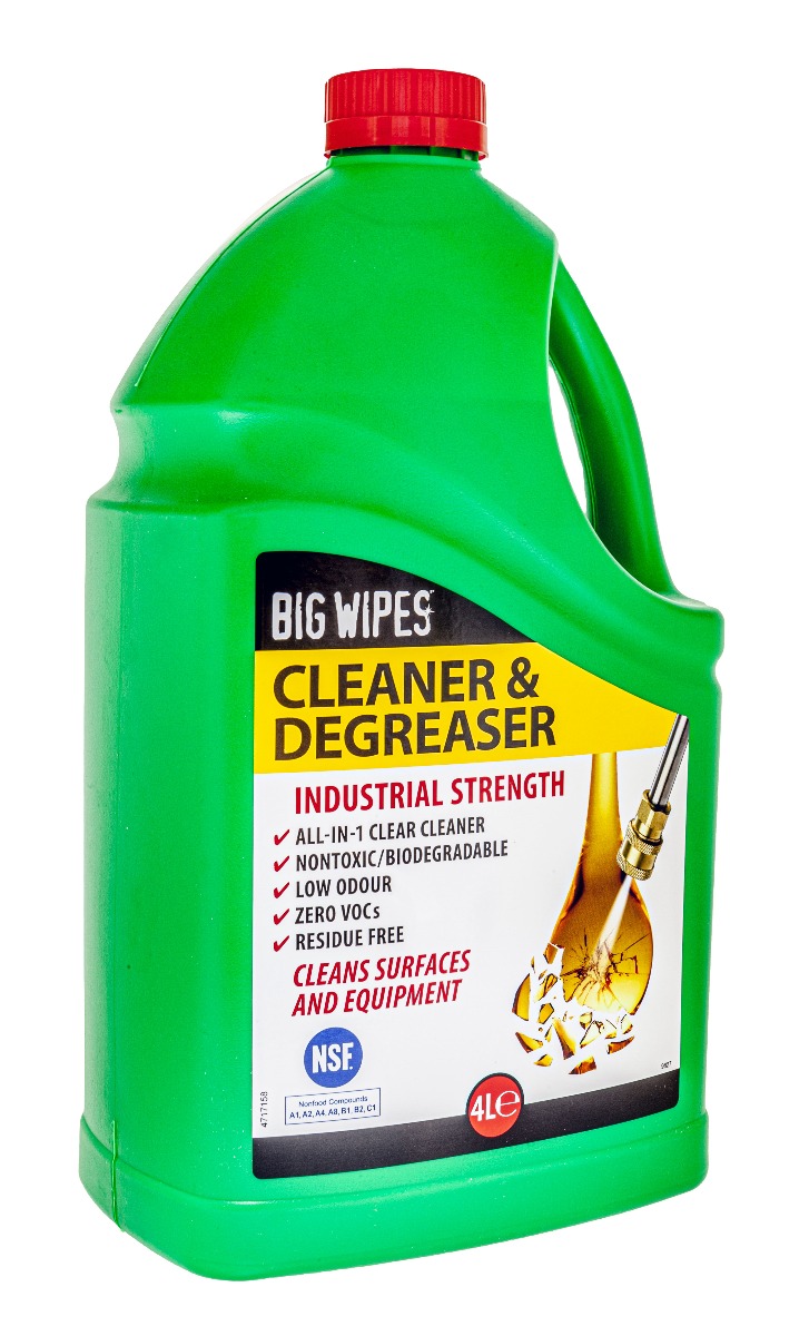 "BIG WIPES" Cleaner & Degeaser Bottle 4LTR