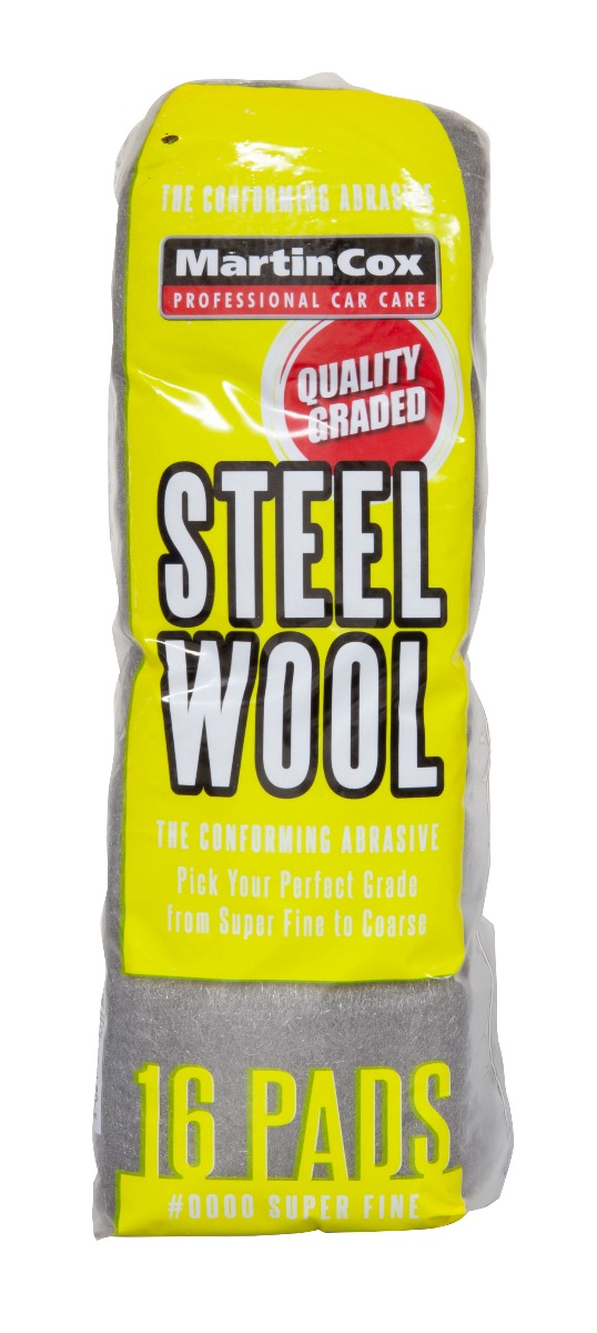 Steel Wool #000 Extra Fine Grade Pack of 16 Pads