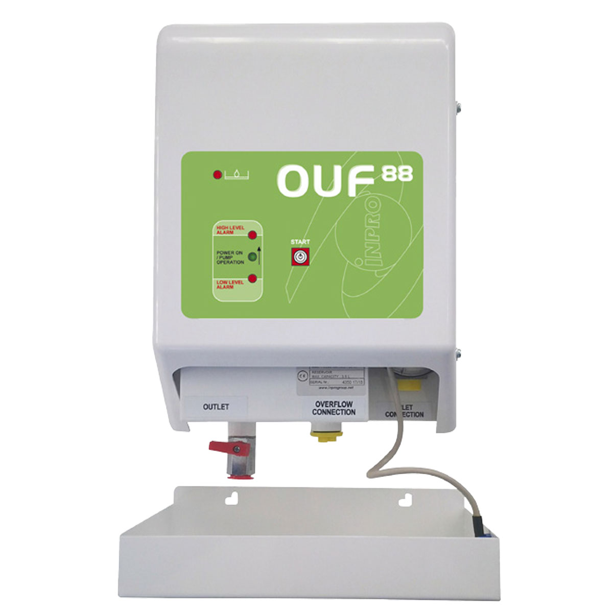 OUF88 Oil Lifter 3.5 Litre Res. C/W Leak Detect & Drip Tray