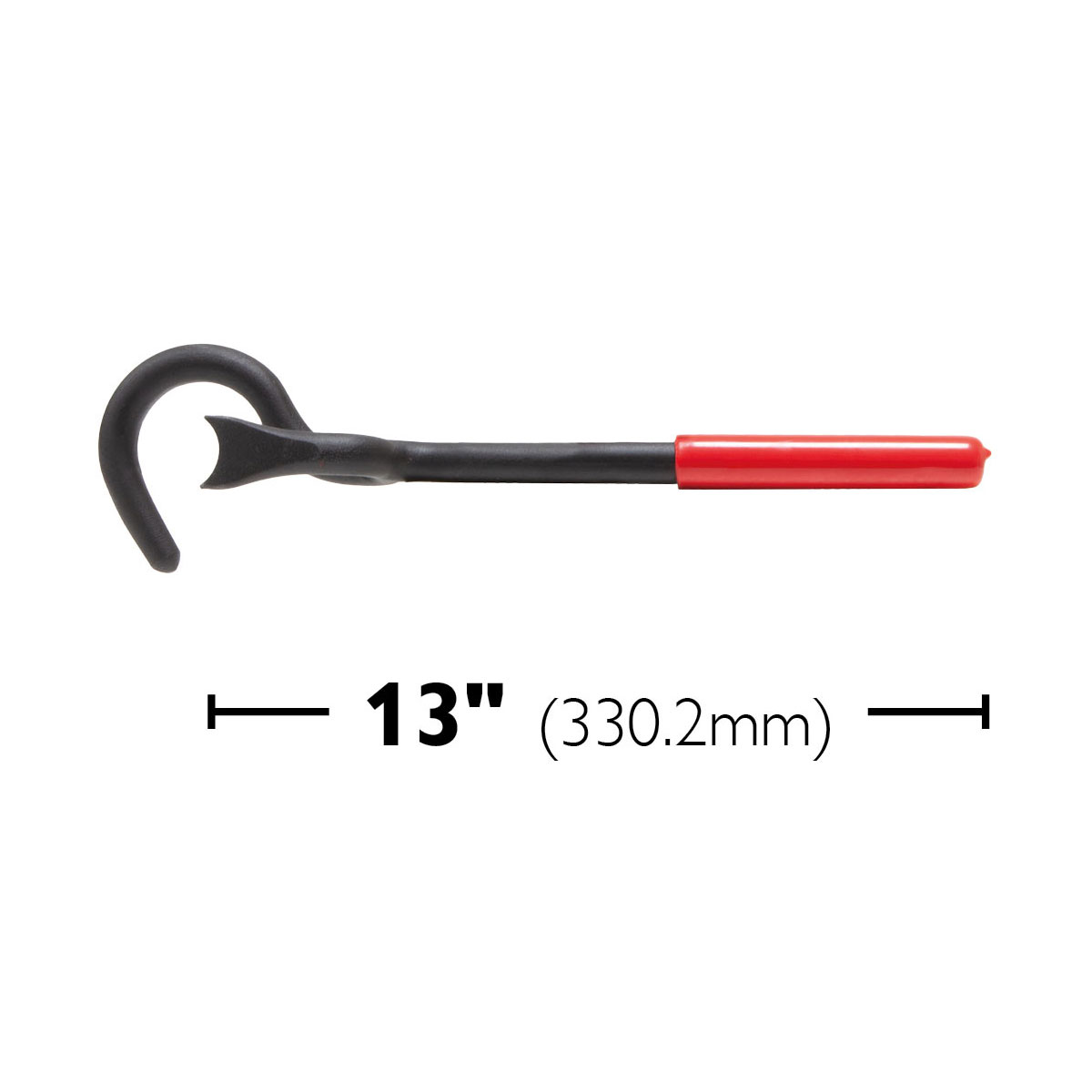 13" Red Grip Forged Steel Valve Wheel Key