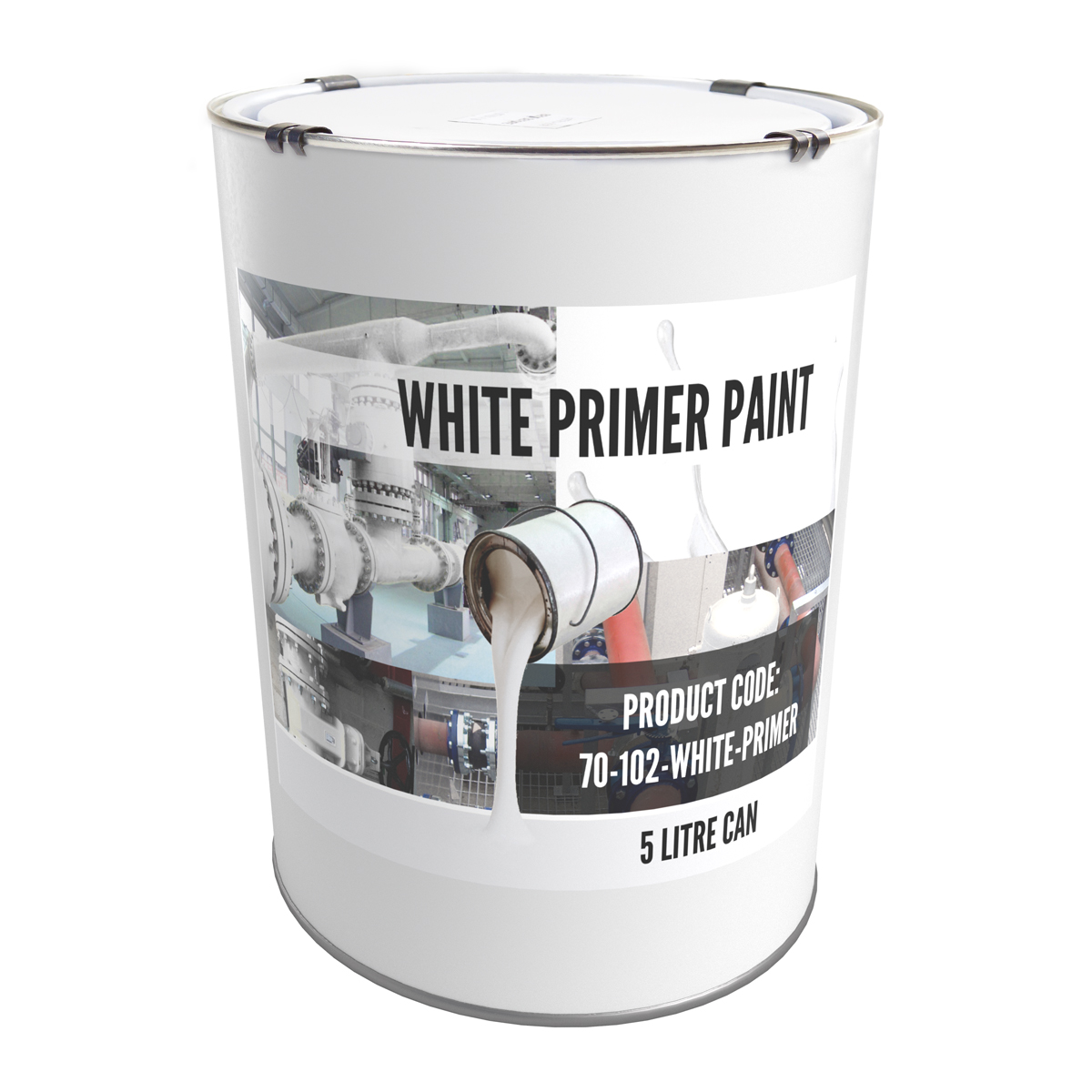 Pipe Identification Paint White Primer 5ltrs