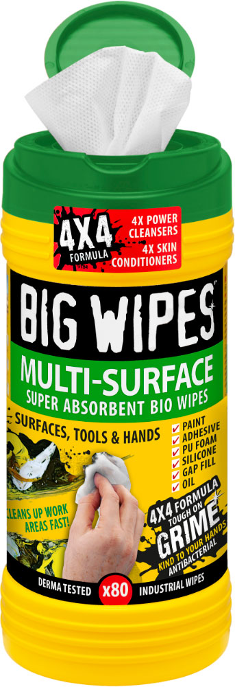 Multi-Surface "BIG WIPES" Tub of 80