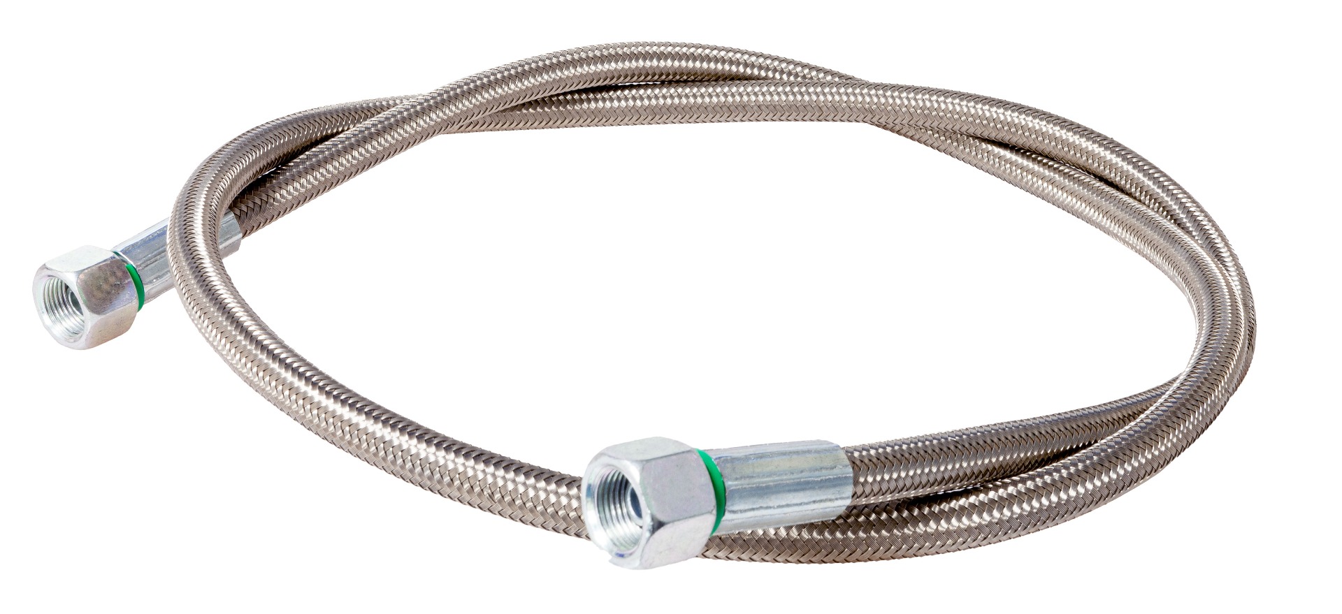 3/8" BSP Swivel Female End Braided Ignition Gas Hose - 1.5m