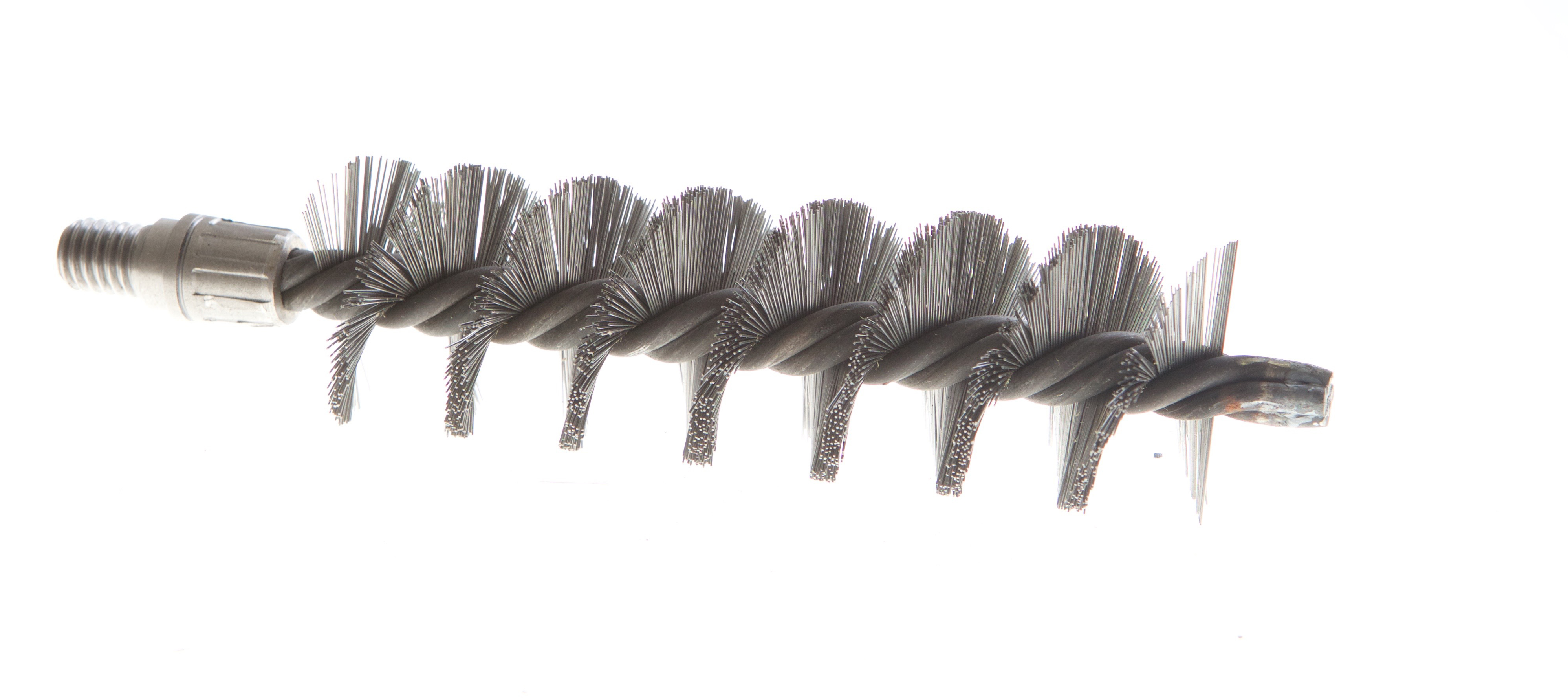 1 3/4" Dia. x 6" LG Wire Tube Brush 1/2" Whit Male Con.