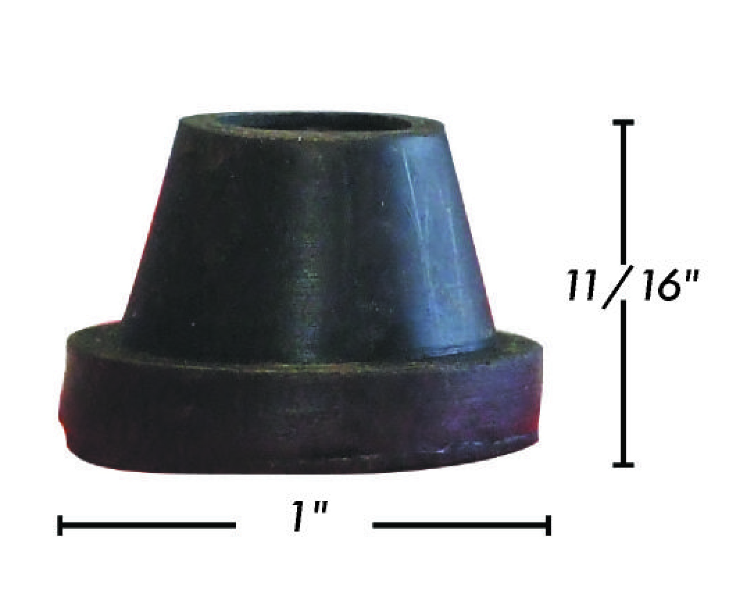 Rubber Gauge Glass Cone 1/2" Standard Excelsior No.3