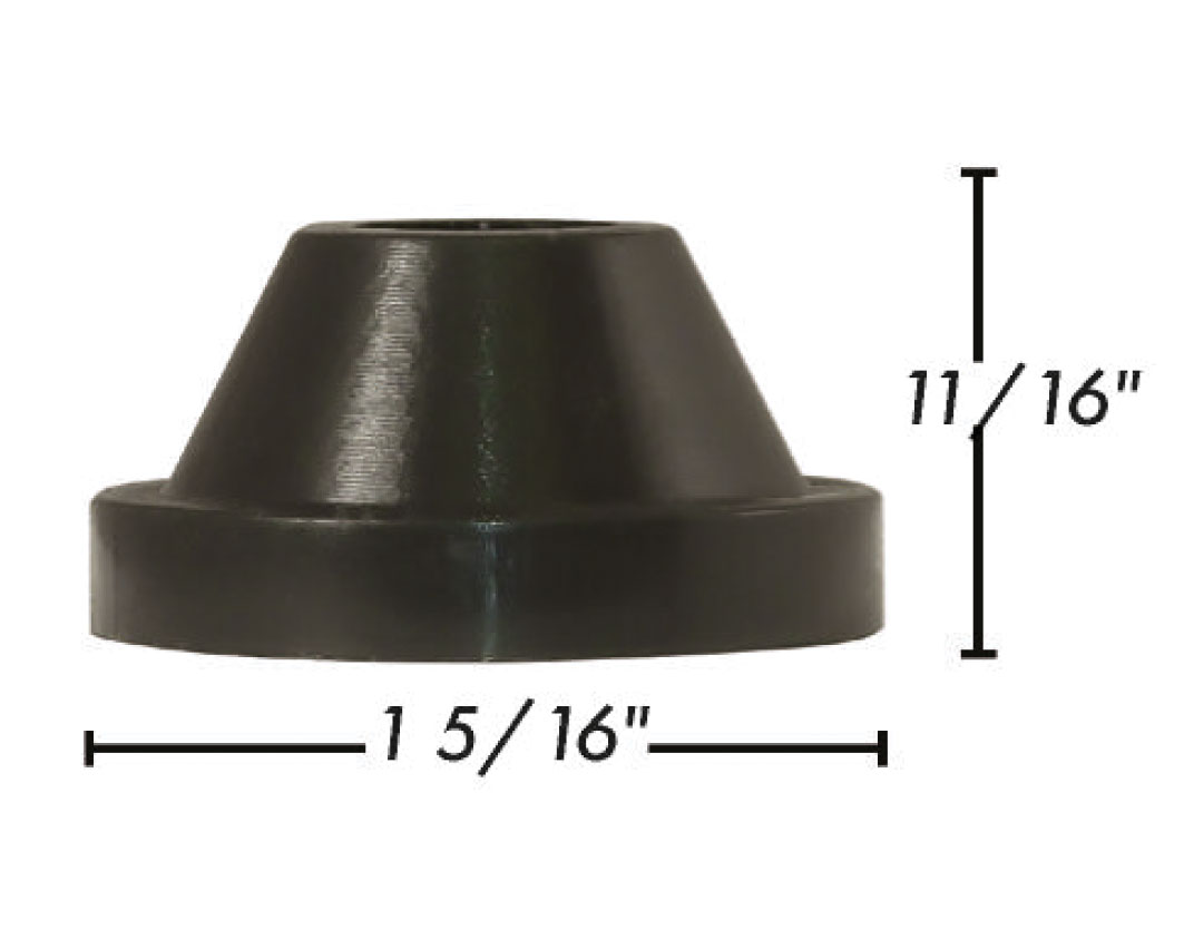 Rubber Gauge Glass Cone 5/8 " Excelsior No.5