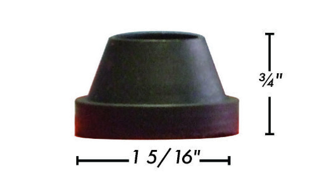 Rubber Gauge Glass Cone 3/4" JBT No.58