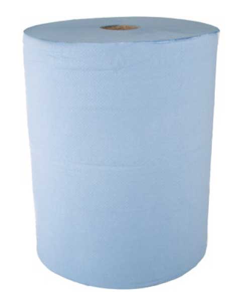Blue Paper Roll 2-Ply - 37cm x 400mtrs