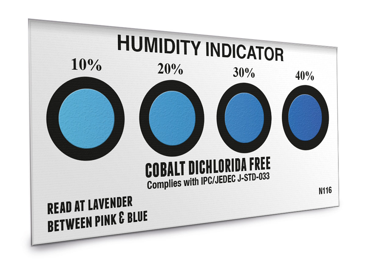 Humidity Indicating Cards 4 spot 10-40% (PACK 100)