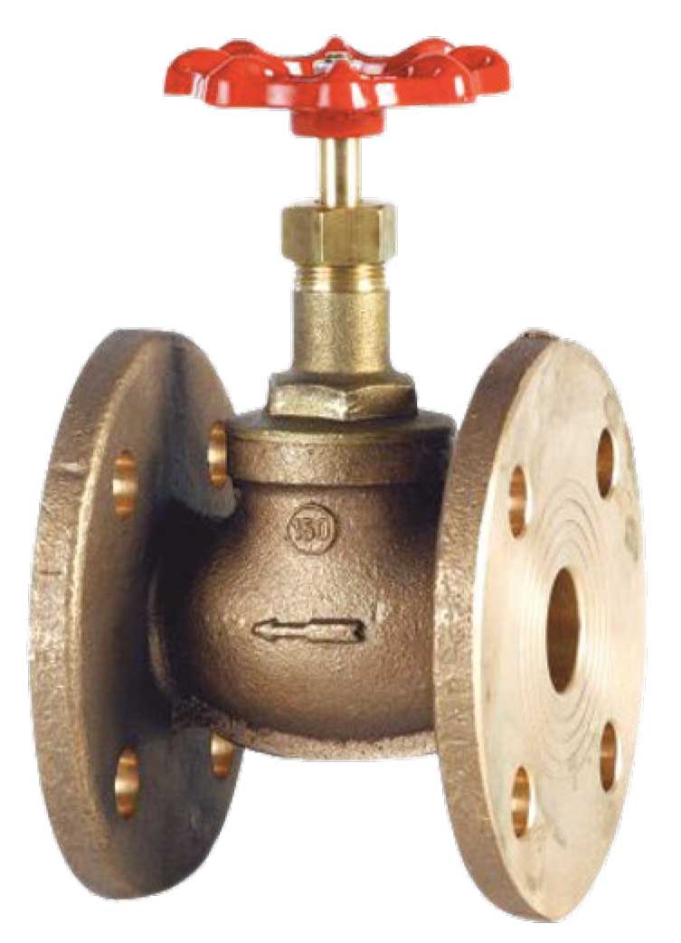 50mm PN16 Flanged Bronze Globe Valve