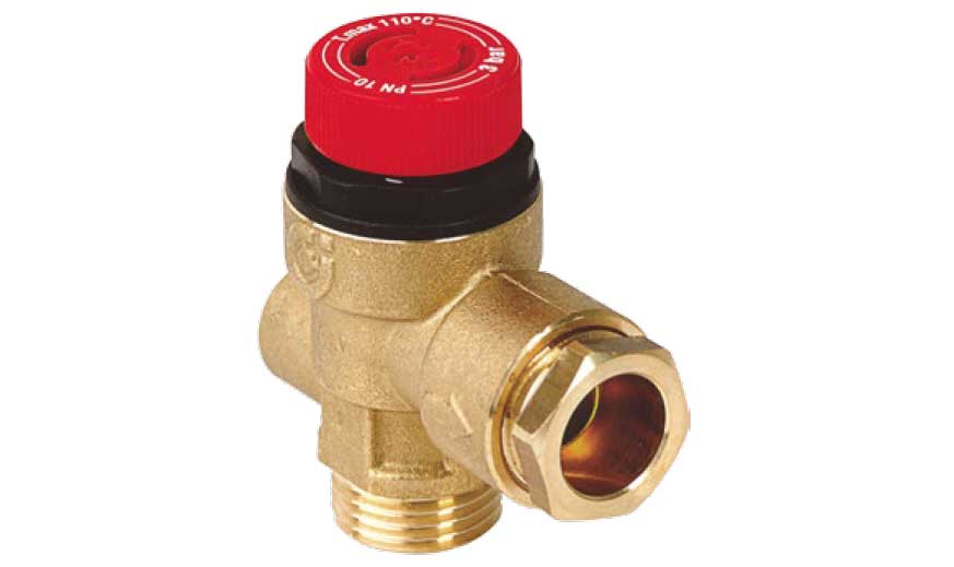 1/2"x 1/2" Safety Relief Valve 3 Bar c/w Gauge