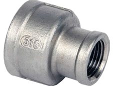 1 1/2" x 1 1/4" BSP S/Steel Reducing Socket 150 psig