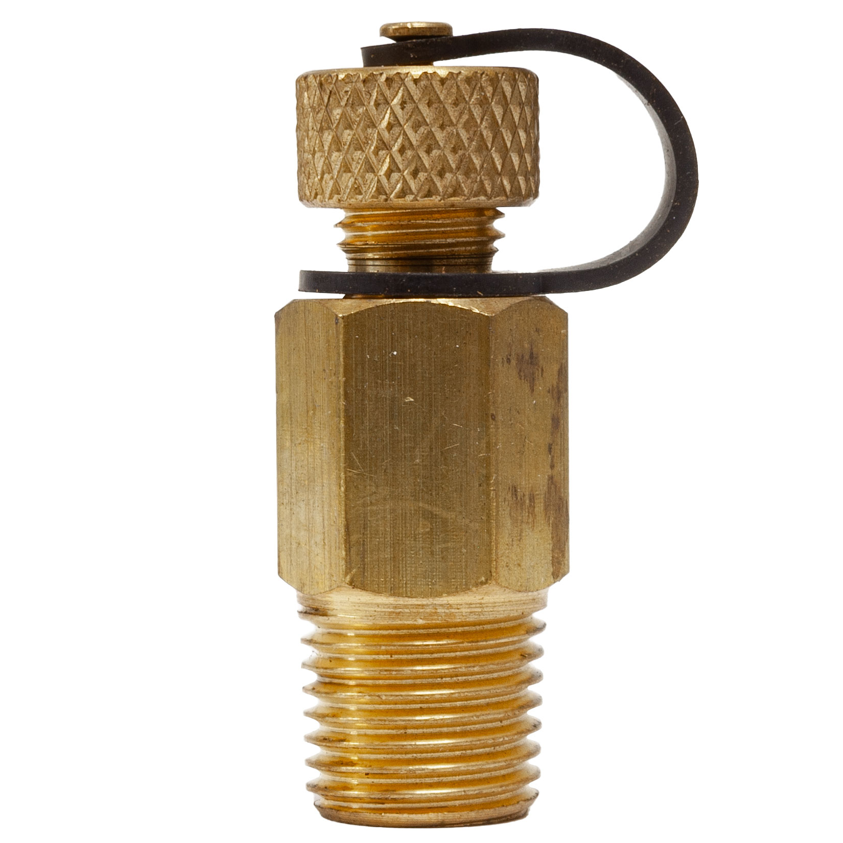 8mm (1/4") BSPT Test Plug in Brass - EPR Seal