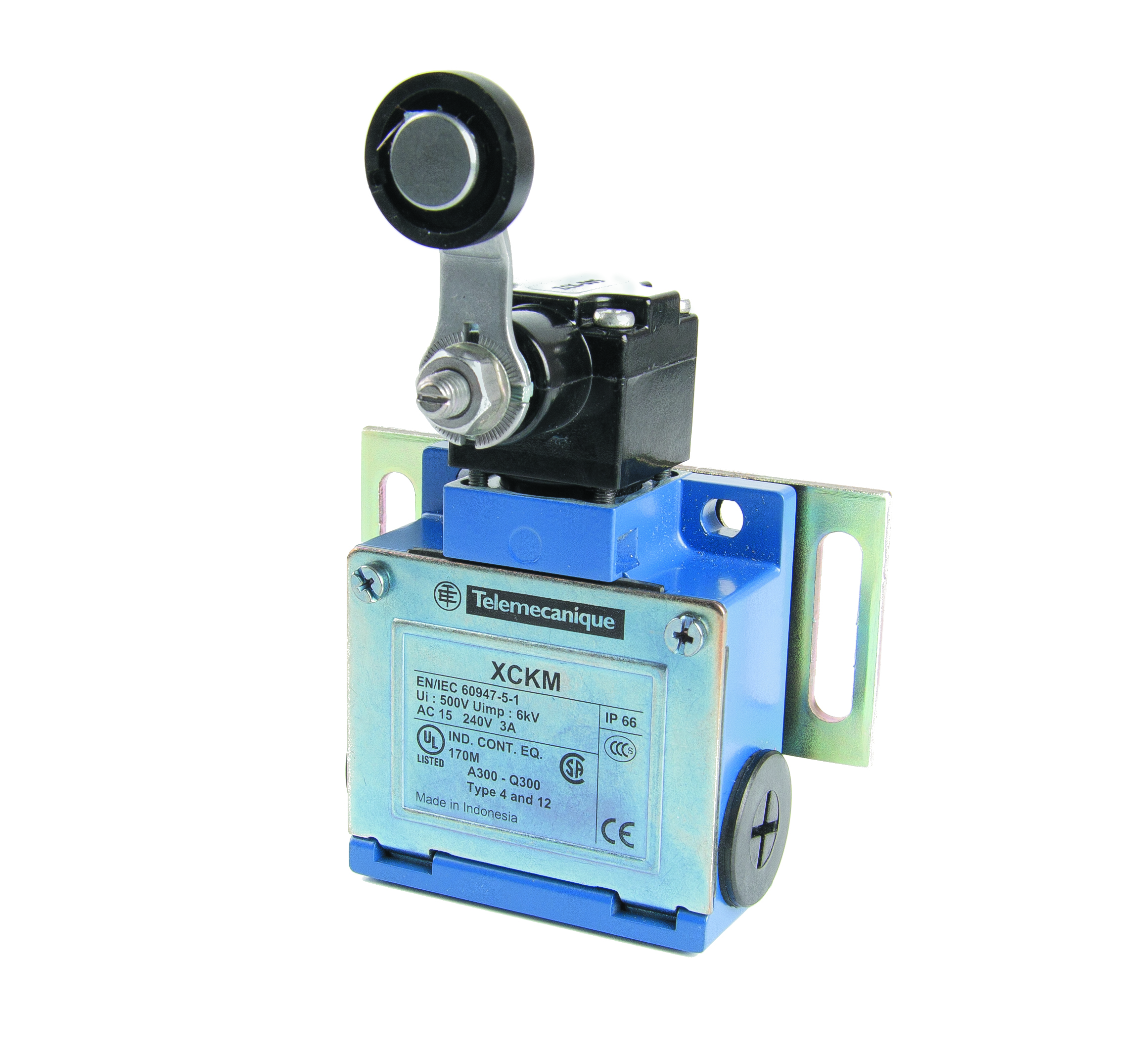 Telemec ZCKM1-H29 Limit Switch C/W Roller & MTG Bracket