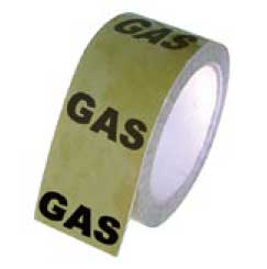 Ochre Gas Pipe Tape 50mm x 33M Roll